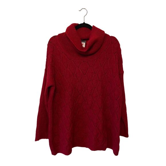 Elsamanda M long sleeve turtleneck knit sweater lace sheer Italy mohair luxury - Picture 1 of 7
